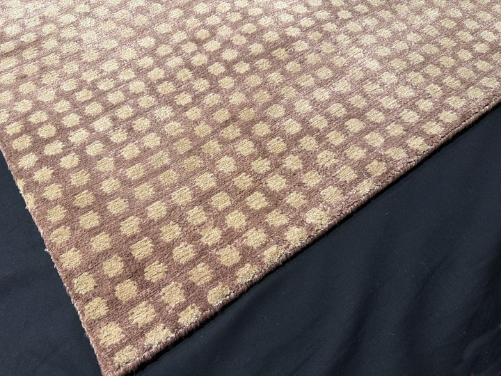 Samé Komon Silk Rug Japanese Sharkskin 4 × 6 ft (180 × 120 cm) Rosewood | 16573