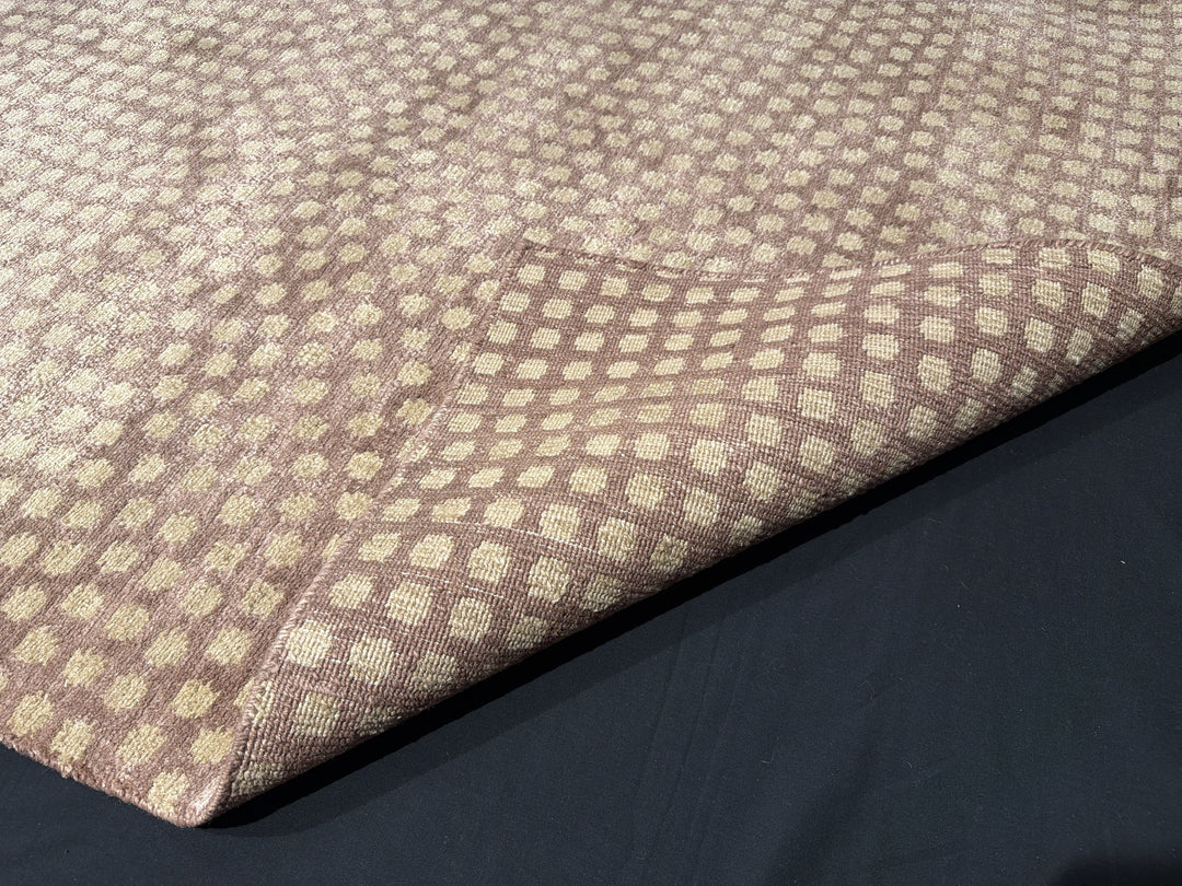 Samé Komon Silk Rug Japanese Sharkskin 4 × 6 ft (180 × 120 cm) Rosewood | 16573