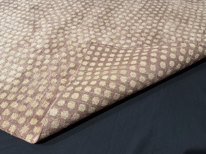 Samé Komon Silk Rug Japanese Sharkskin 4 × 6 ft (180 × 120 cm) Rosewood | 16573
