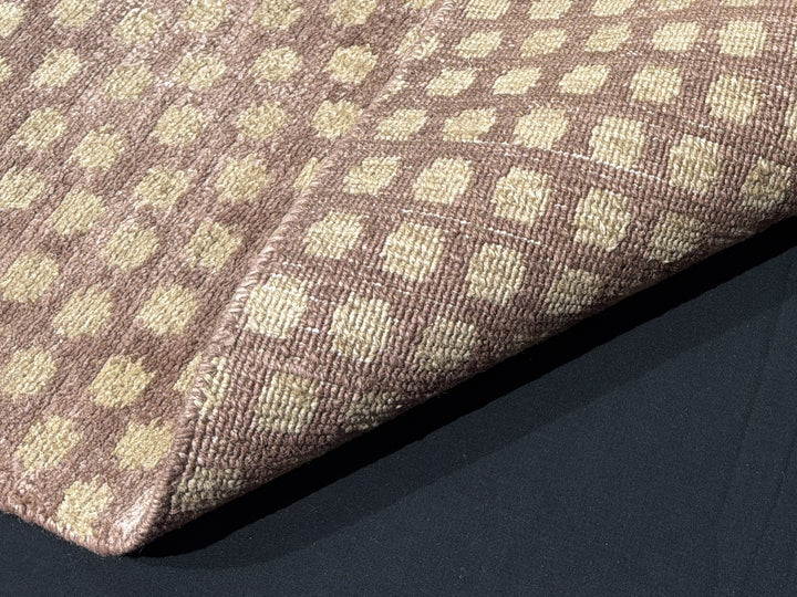 Samé Komon Silk Rug Japanese Sharkskin 4 × 6 ft (180 × 120 cm) Rosewood | 16573