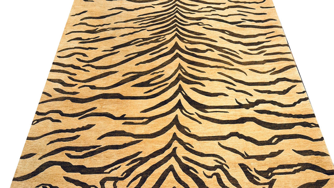 Tibetaans Tijger Vloerkleed Art Deco 350 × 250 cm Beige | 16583