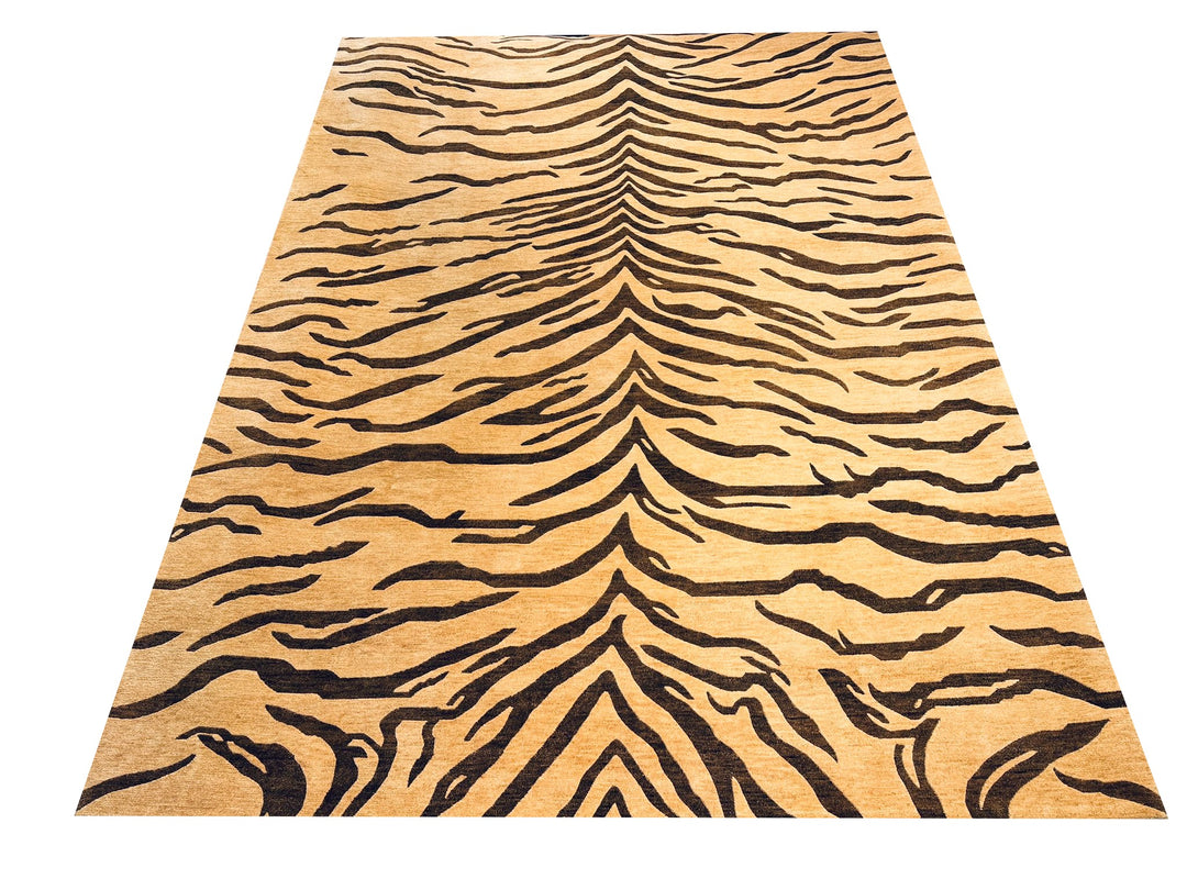 Tibetaans Tijger Vloerkleed Art Deco 350 × 250 cm Beige | 16583
