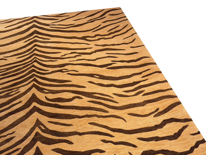 Tibetaans Tijger Vloerkleed Art Deco 350 × 250 cm Beige | 16583