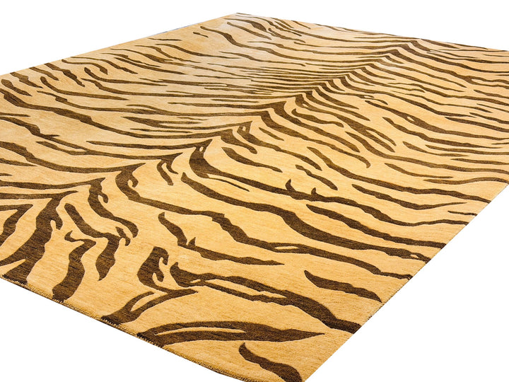 Tibetaans Tijger Vloerkleed Art Deco 350 × 250 cm Beige | 16583