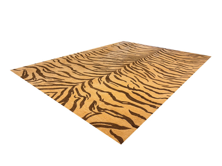 Tibetaans Tijger Vloerkleed Art Deco 350 × 250 cm Beige | 16583
