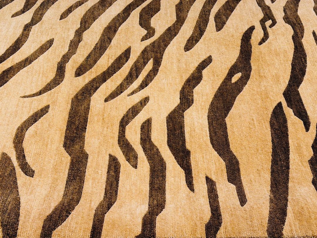 Tibetaans Tijger Vloerkleed Art Deco 350 × 250 cm Beige | 16583