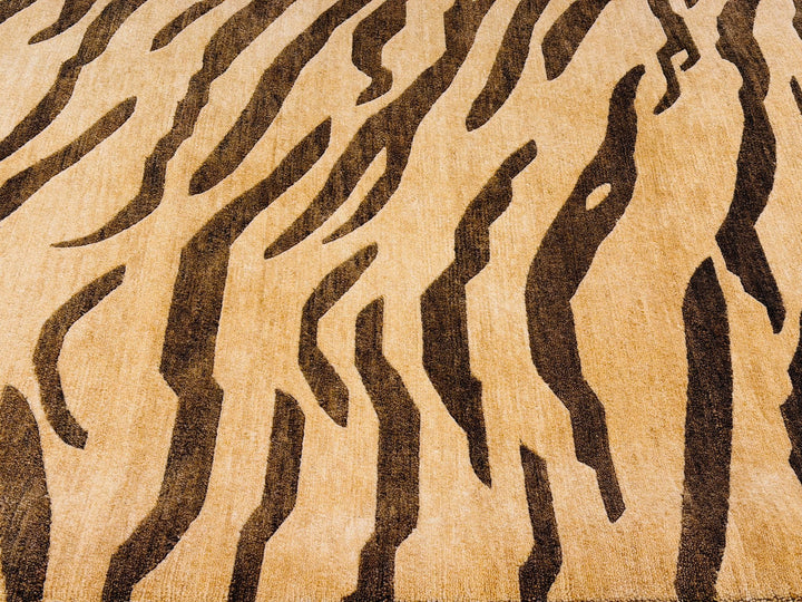 Tibetaans Tijger Vloerkleed Art Deco 350 × 250 cm Beige | 16583