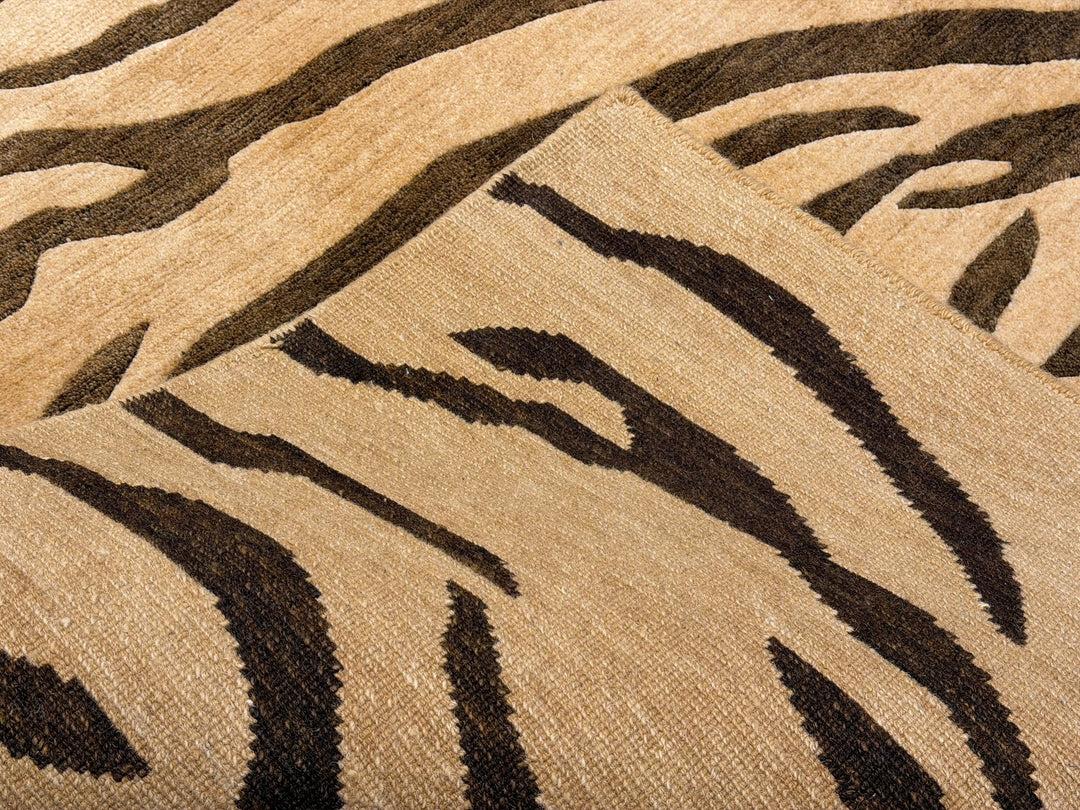 Tibetaans Tijger Vloerkleed Art Deco 350 × 250 cm Beige | 16583