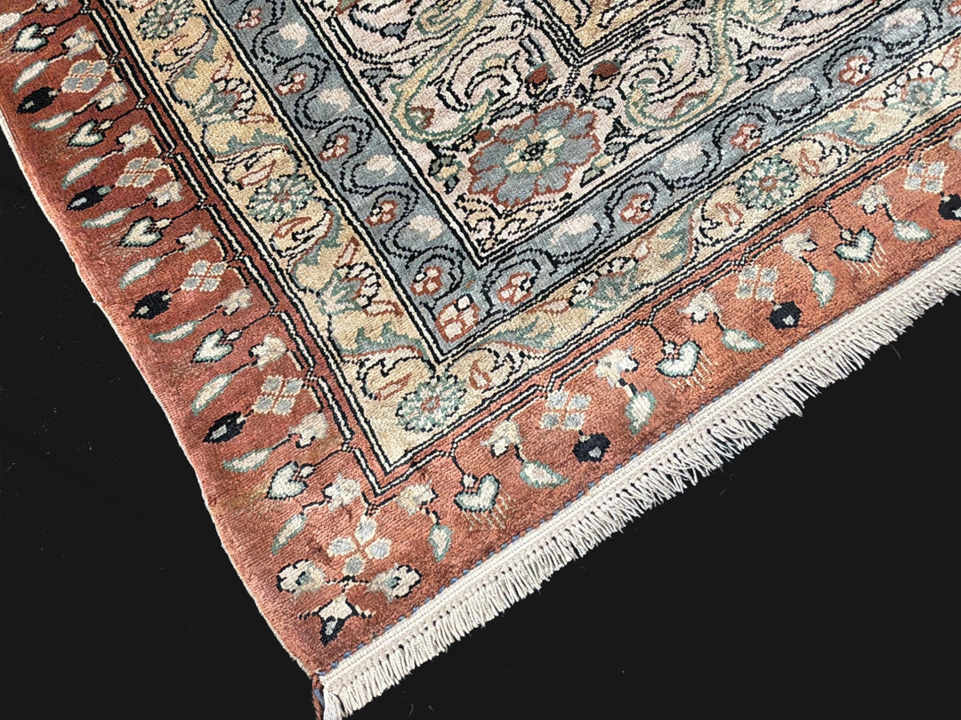 Tapis en soie Hereke Médaillon Or 170 × 122 cm | 16600