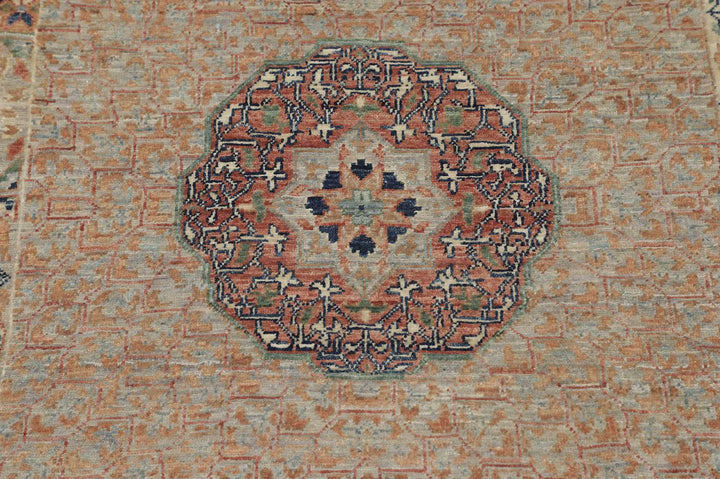 Mamluk rug 476964 — field repeat at smaller register, close view