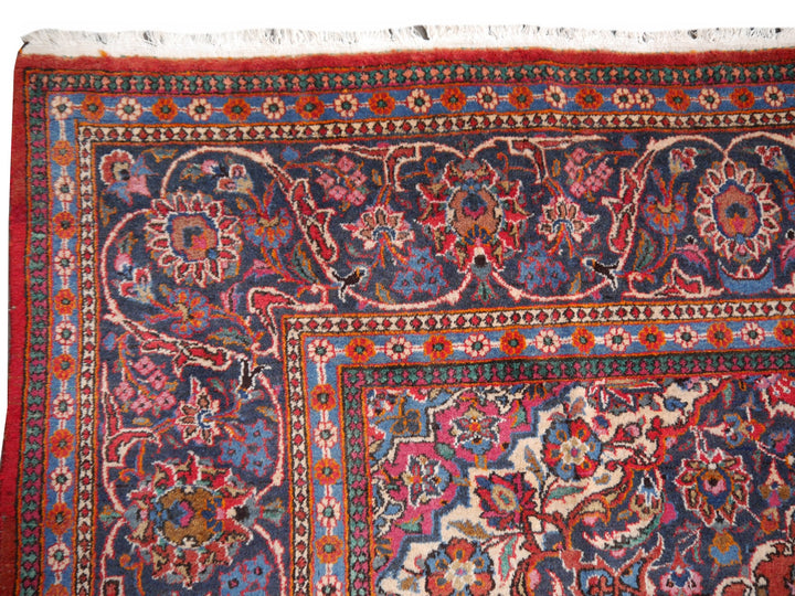 Tapis Kashan palais vintage rouge floral 434 × 317 cm | 14329