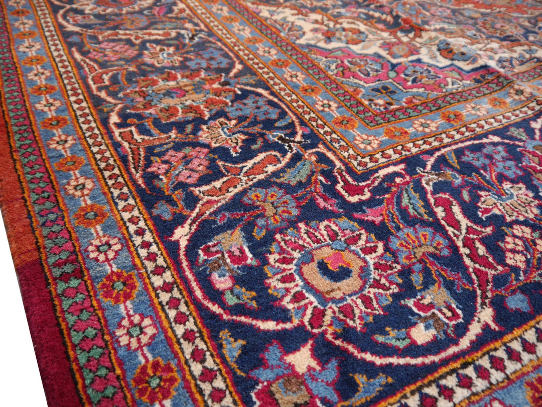 Tapis Kashan palais vintage rouge floral 434 × 317 cm | 14329