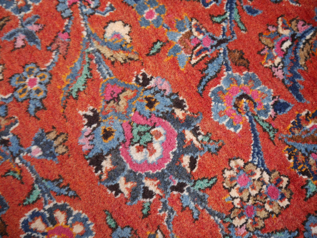Tapis Kashan palais vintage rouge floral 434 × 317 cm | 14329