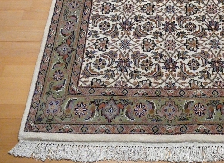 Bidjar Herati rug from India 120 x 180 cm, ivory and sage green, 11610 – view 3