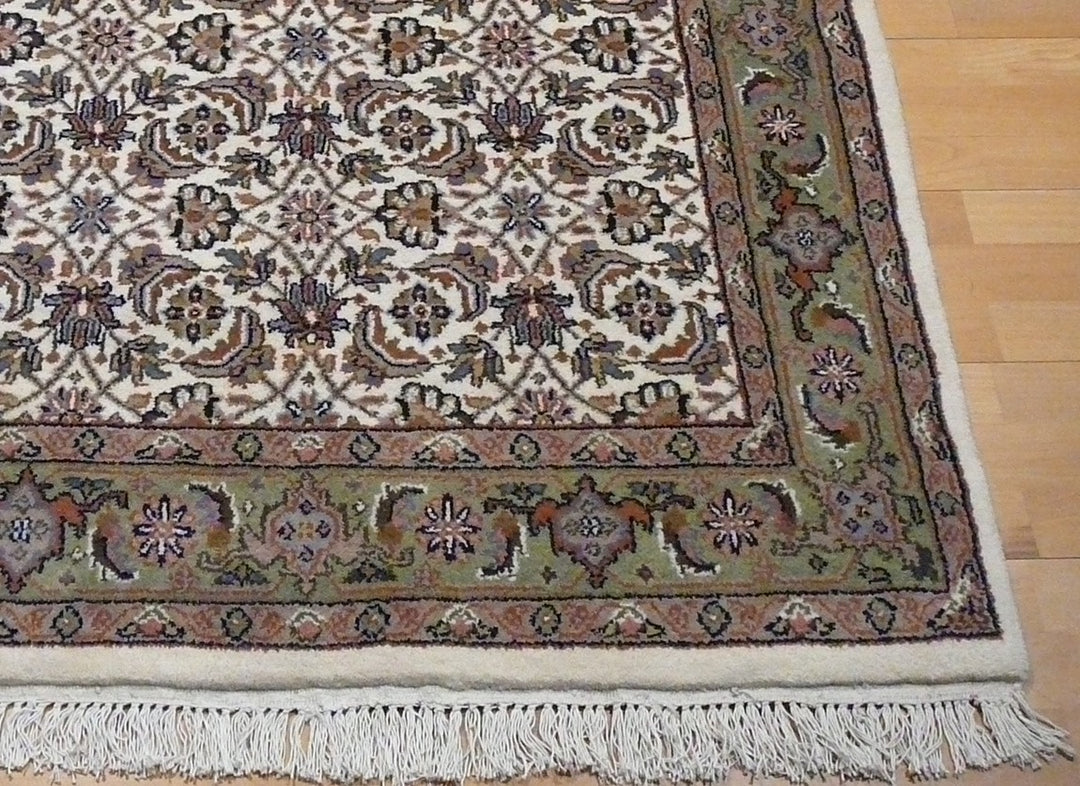 Bidjar Herati rug from India 120 x 180 cm, ivory and sage green, 11610 – view 4
