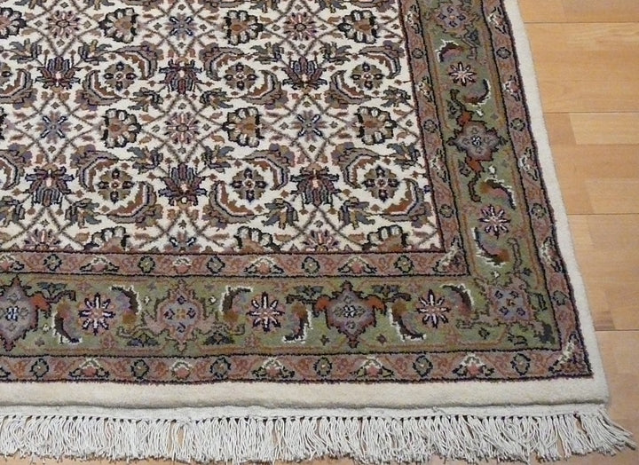 Bidjar Herati rug from India 120 x 180 cm, ivory and sage green, 11610 – view 4