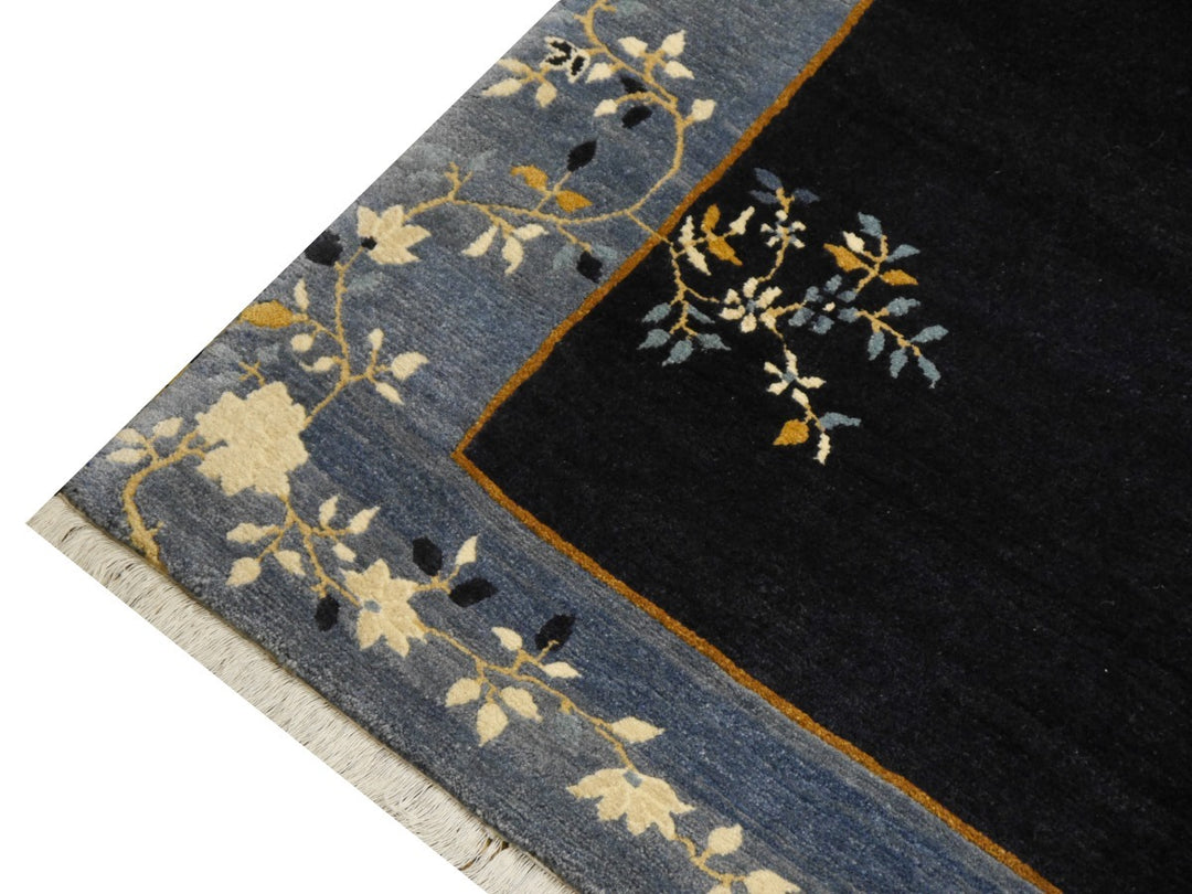 Nepal Peking rug blossom spray detail – 15101