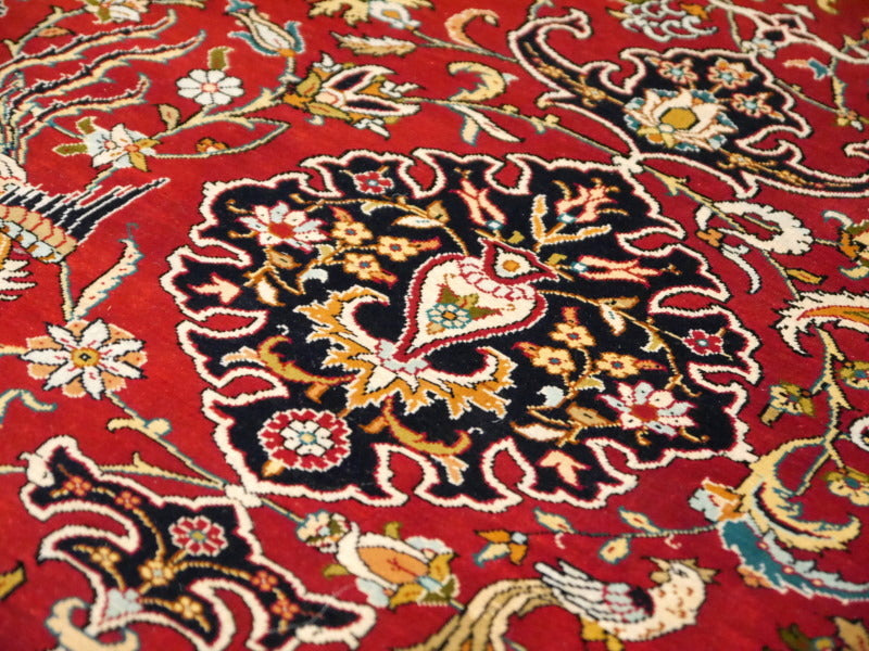 Özipek Hereke silk rug 14279 — detail 07