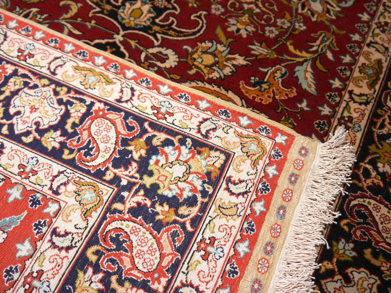 Özipek Hereke silk rug 14279 — detail 13