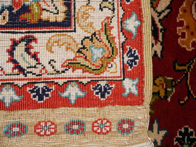 Özipek Hereke silk rug 14279 — detail 14