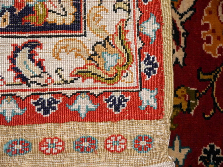 Özipek Hereke silk rug 14279 — detail 14