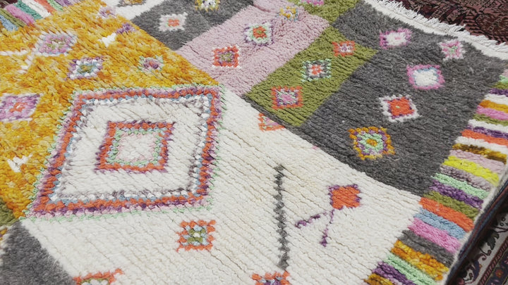Azilal Moroccan Berber Rug 4 × 7 ft (225 × 135 cm) Multicolour | 16112