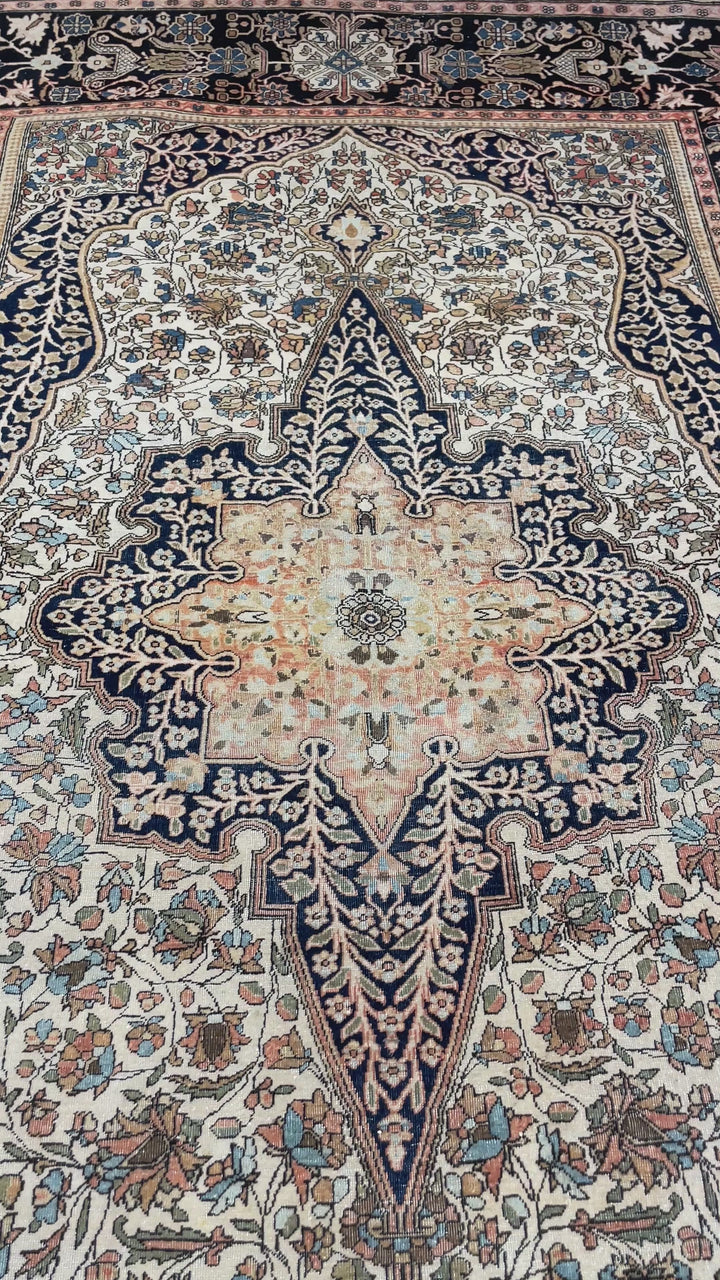 Antique Mohtasham Kashan Collector Rug 7 × 4 ft (208 × 135 cm) | 13931