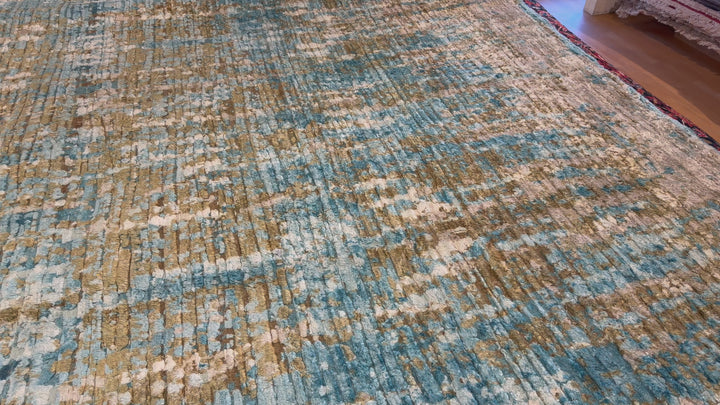 Ocean Silk Designer-Teppich 250 × 300 cm – Handgeknüpft | 15512