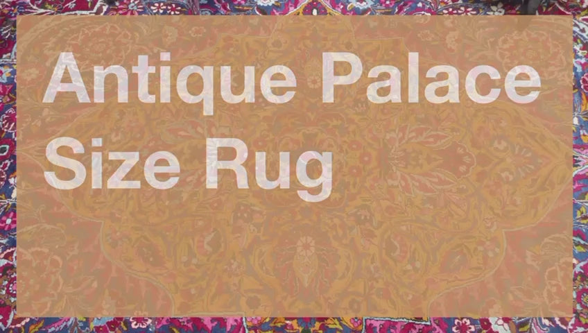 Antique Kirman Yazd palace rug 22.3 x 15.4 ft 680 x 470 cm hand-knotted
Rare and fine palace rug Kirman Yazd oversized carpet in large format and excellent condition. TOP piece. Djoharian Collection