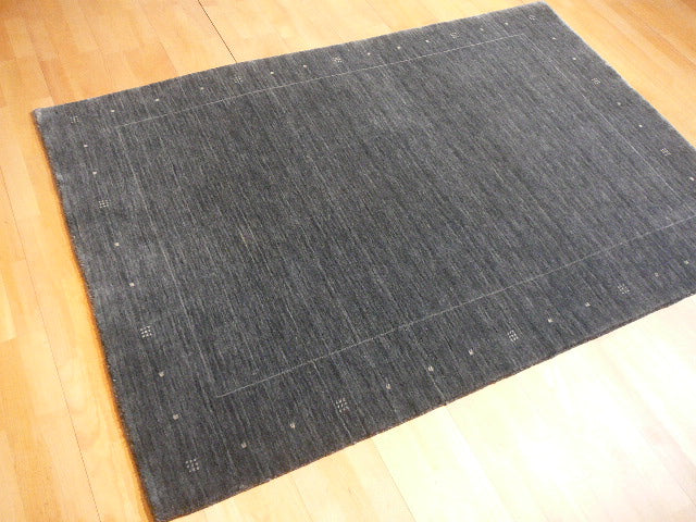 Loribaft Loom 4 x 6 ft Modern Designer Rug charcoal