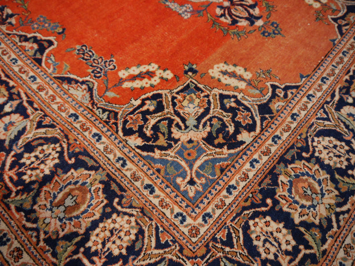 14825 kashan rug antique 7 x 4 ft