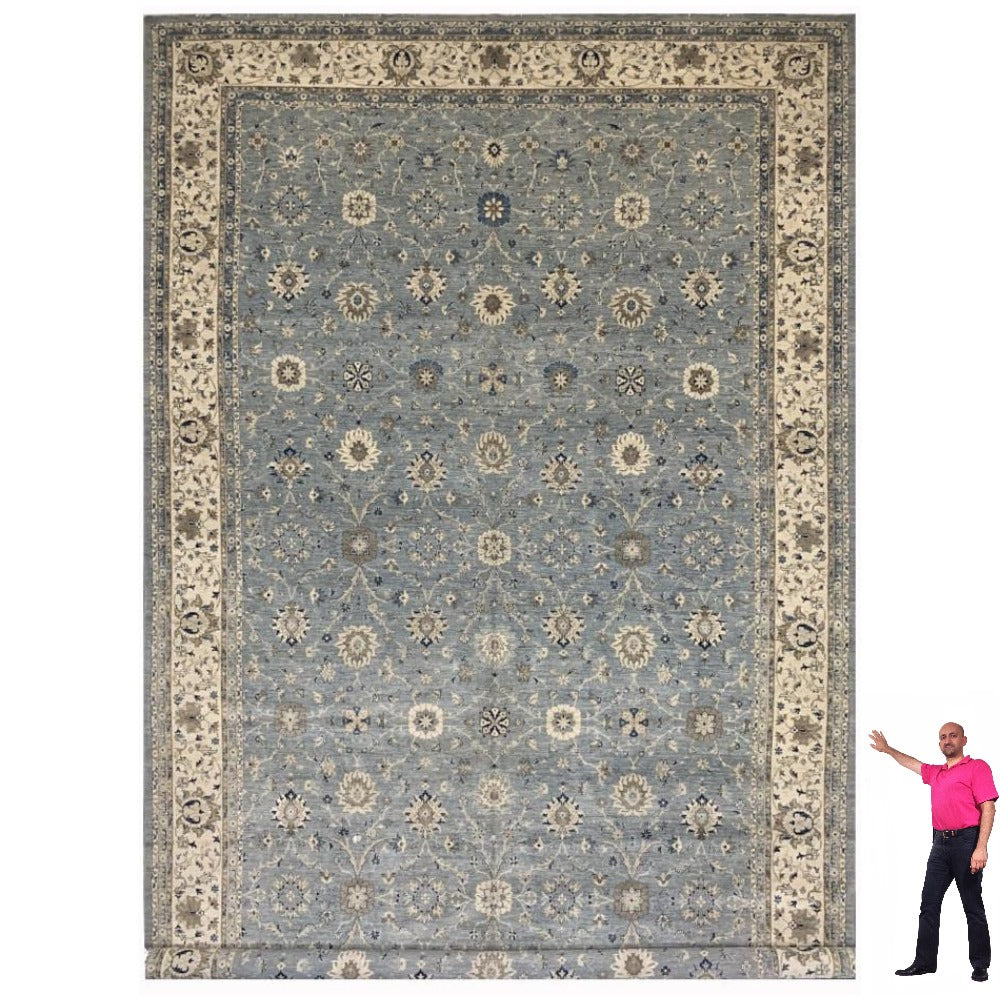 This extraordinary palatial carpet, measuring an impressive&nbsp;28 x 14 feet, is a masterpiece of traditional craftsmanship designed for the world’s most prestigious interiors. Its vast scale makes it a rare find, perfectly suited for grand ballrooms, formal dining halls, or expansive living estates.