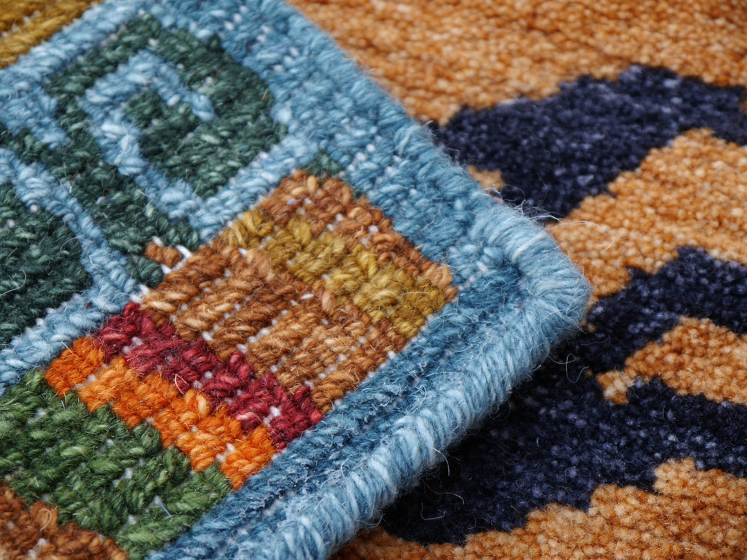 Tibetan Tiger Rug 6 x 3 ft hand-knotted Exclusive Tibetan Tiger rug, hand-knotted from wool.