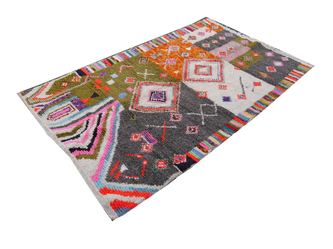16112 Azilal Berber rug Morocco 7.4 x 4.5 ft Moroccan Rug 