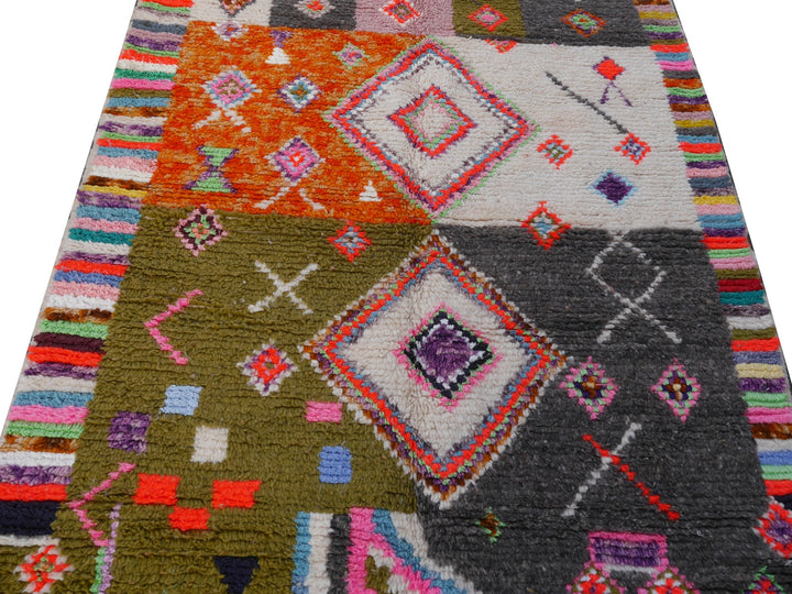 16112 Azilal Berber rug Morocco 7.4 x 4.5 ft Moroccan Rug 