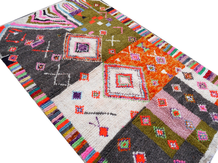 16112 Azilal Berber rug Morocco 7.4 x 4.5 ft Moroccan Rug 