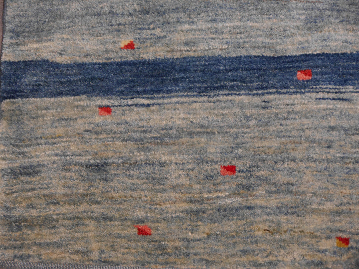 Edelgrund Design Rug 7 x 5 ft Veggie dyes Blue Pink
