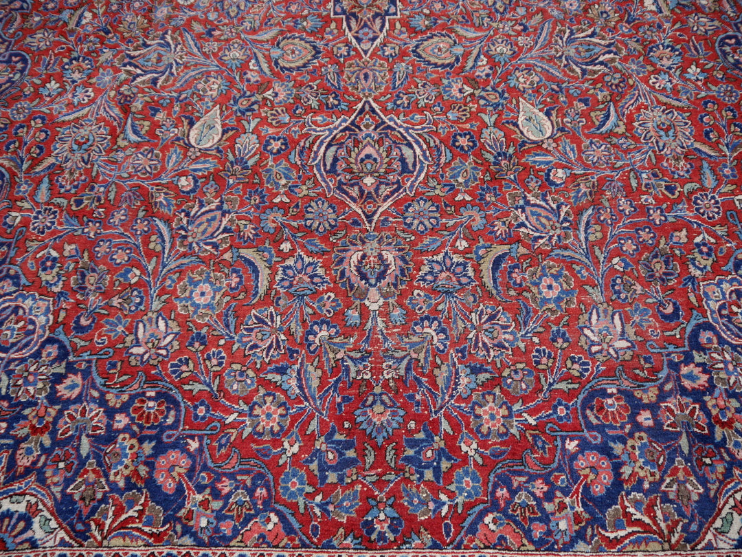 Kashan antique oversize rug 18 x 11 ft